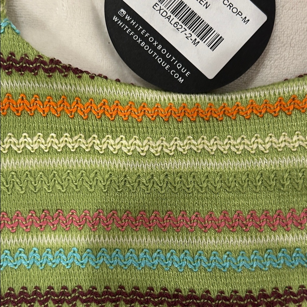 White Fox Boutique Multicolor Knit Top - Picture 2 of 6